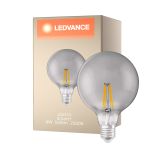 Ledvance Smart+ Wifi E27 Globe Classic Filament Smoky 6W 540lm - 825 Zeer Warm Wit | Dimbaar - Vervangt 50W