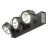 SLV Kalu Triple Wand en Plafondlamp Aluminium Zwart 47W 3400lm - 830 Warm Wit | Dimbaar 