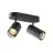 SLV Asto Aluminium Spot Zwart | Geschikt voor 2x GU10