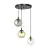 Emibig Hanglamp Cosmo Staal Zwart | Geschikt voor 3x E14 - Max 10W