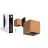 D'Lite Wandlamp Elingen Bronze Up & Down 4.9W 480lm - 830 warm Wit | IP54