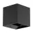 Eglo Wandlamp Calpi Aluminium Antraciet Up & Down 3.3W 340lm - 830 Warm Wit | IP44 