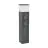 Eglo Sokkel Lamp Park 5 Aluminium Zwart met Stopcontact | IP54 - Geschikt voor 1x E27