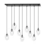 Emibig Hanglamp Astral Staal Zwart | Geschikt voor 9x E14 - Max 10W