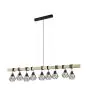 Eglo Hanglamp Townshend 5 Staal Hout Zwart | IP20 - Geschikt voor 9x E27 