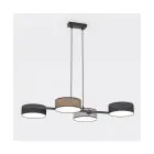 Emibig Hanglamp Drumz Staal Zwart | Geschikt voor 4x E14 - Max 10W