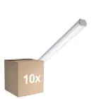 Voordeelpak 10x Philips LED Waterdichte Montagebalk WT060C 28W 3400lm - 840 Koel Wit | 150cm - 1x Doorvoerbedrading